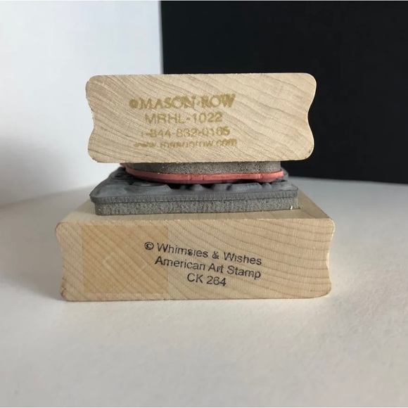 The Ears Are The Best Part & Basket of Eggs Wood Mounted Rubber Stamp New Easter - Picture 3 of 6